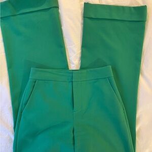 Alice + Olivia Dylan High Waisted Wide Leg Pant Mint Kelly